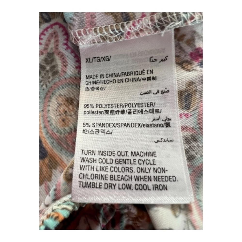 EUC INC women’s paisley embellished sleeveless top | size XL - Picture 9 of 9